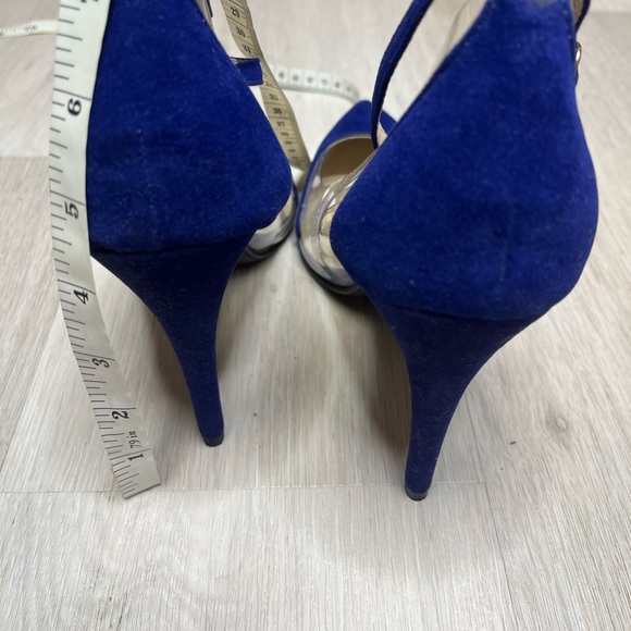 LILIANA royal blue sude closed toe heel. SZ 10 w/ 4 & 1/2 inch heel. NWOT & box. - Picture 4 of 7